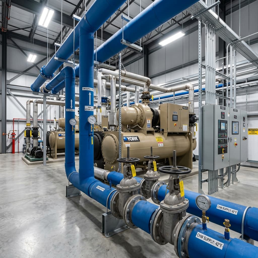 Al-Kharj Food Factory Chiller Piping System